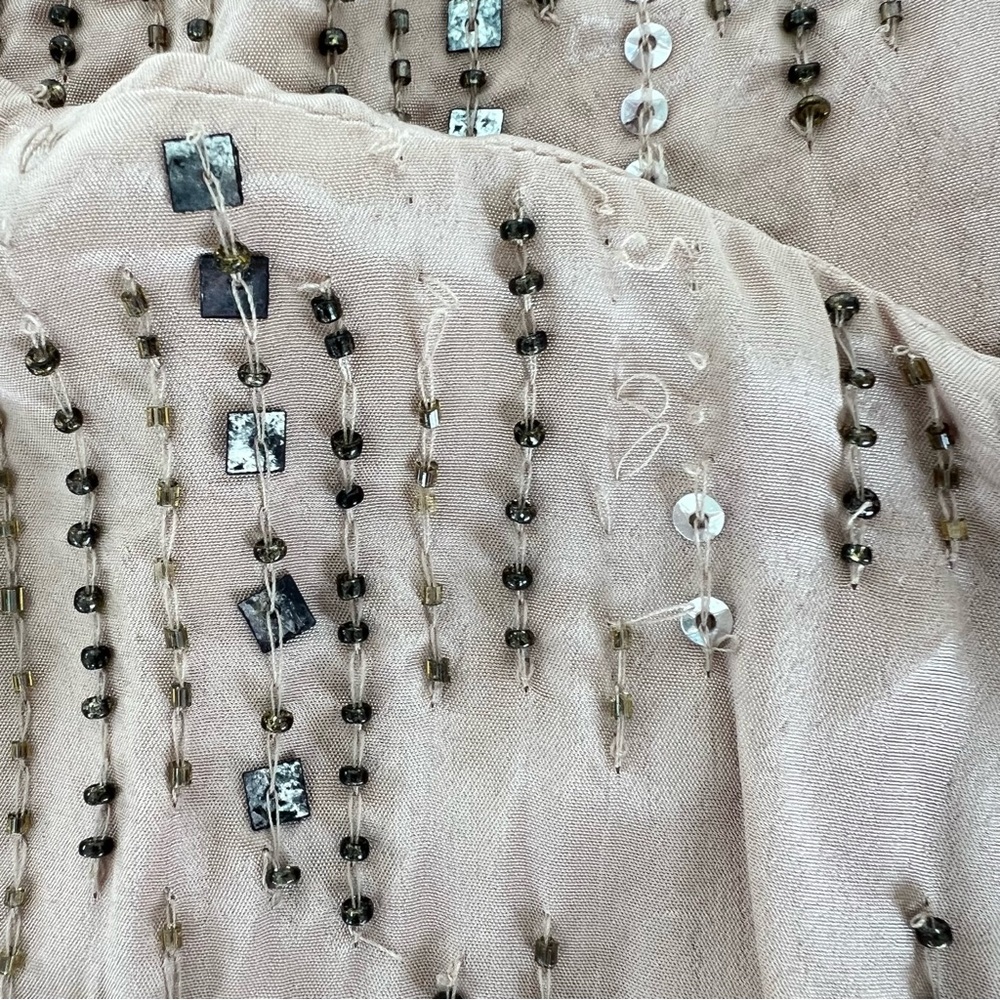 ANTHROPOLOGIE x Velvet Jonelle Beaded Sequins Viscose Boho Top Blouse Sz M NWT - Picture 14 of 14